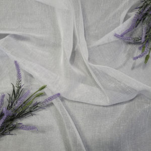 firana lniana z połyskiem